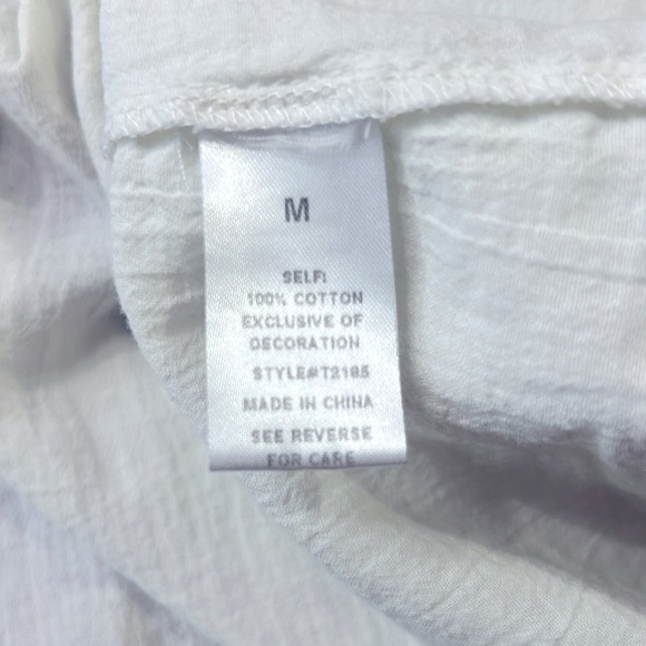 See And Be Seen On the Border Embroidered Top Size Medium - Picture 11 of 13